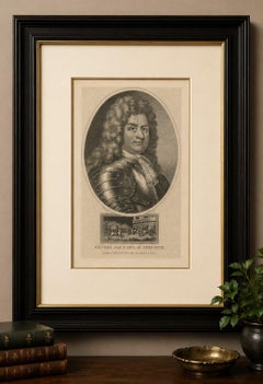 Small Portrait Engraving of Godert de Ginkell, Earl of Athlone, 1812
