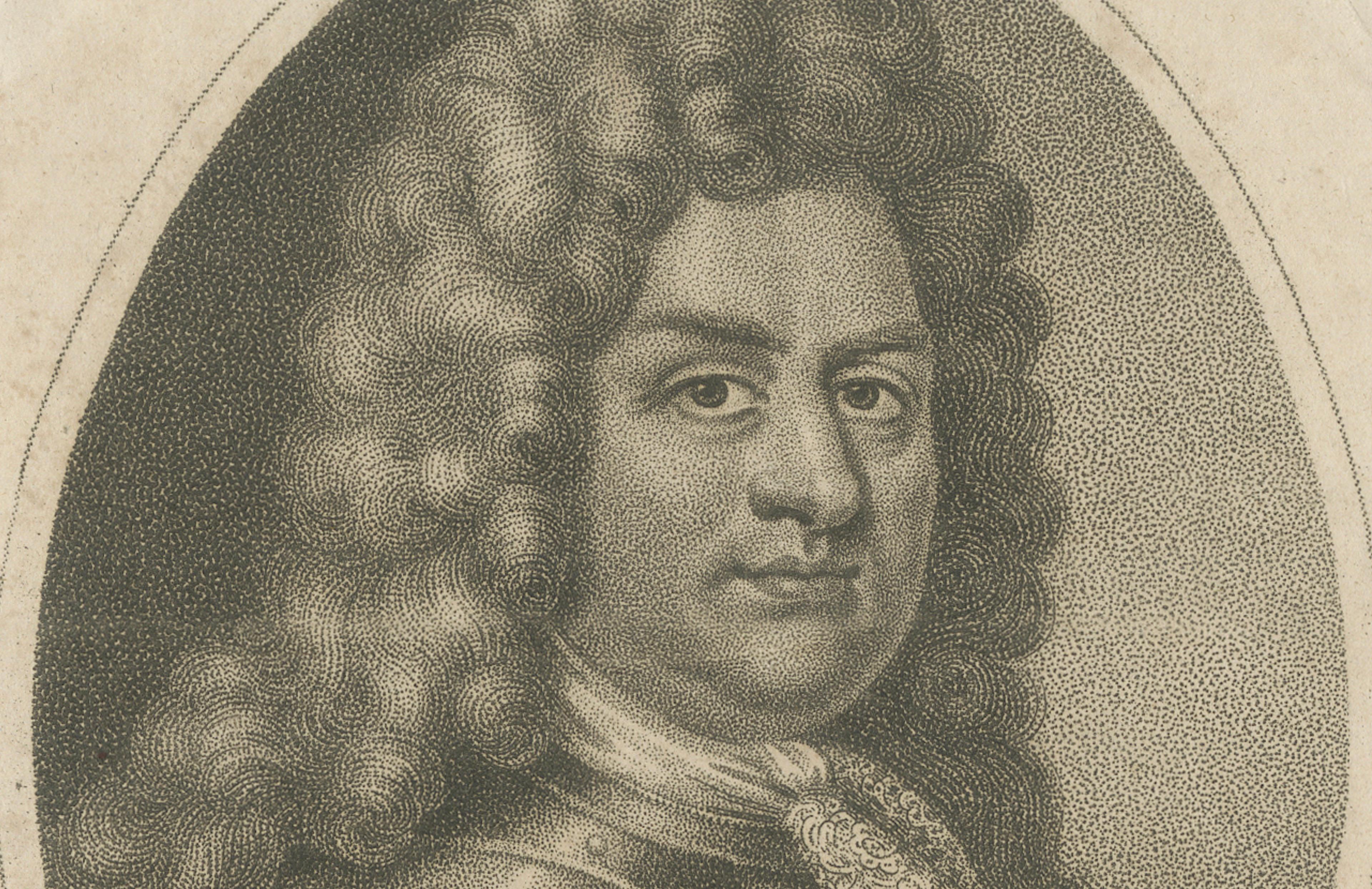 Small Portrait Engraving of Godert de Ginkell, Earl of Athlone, 1812