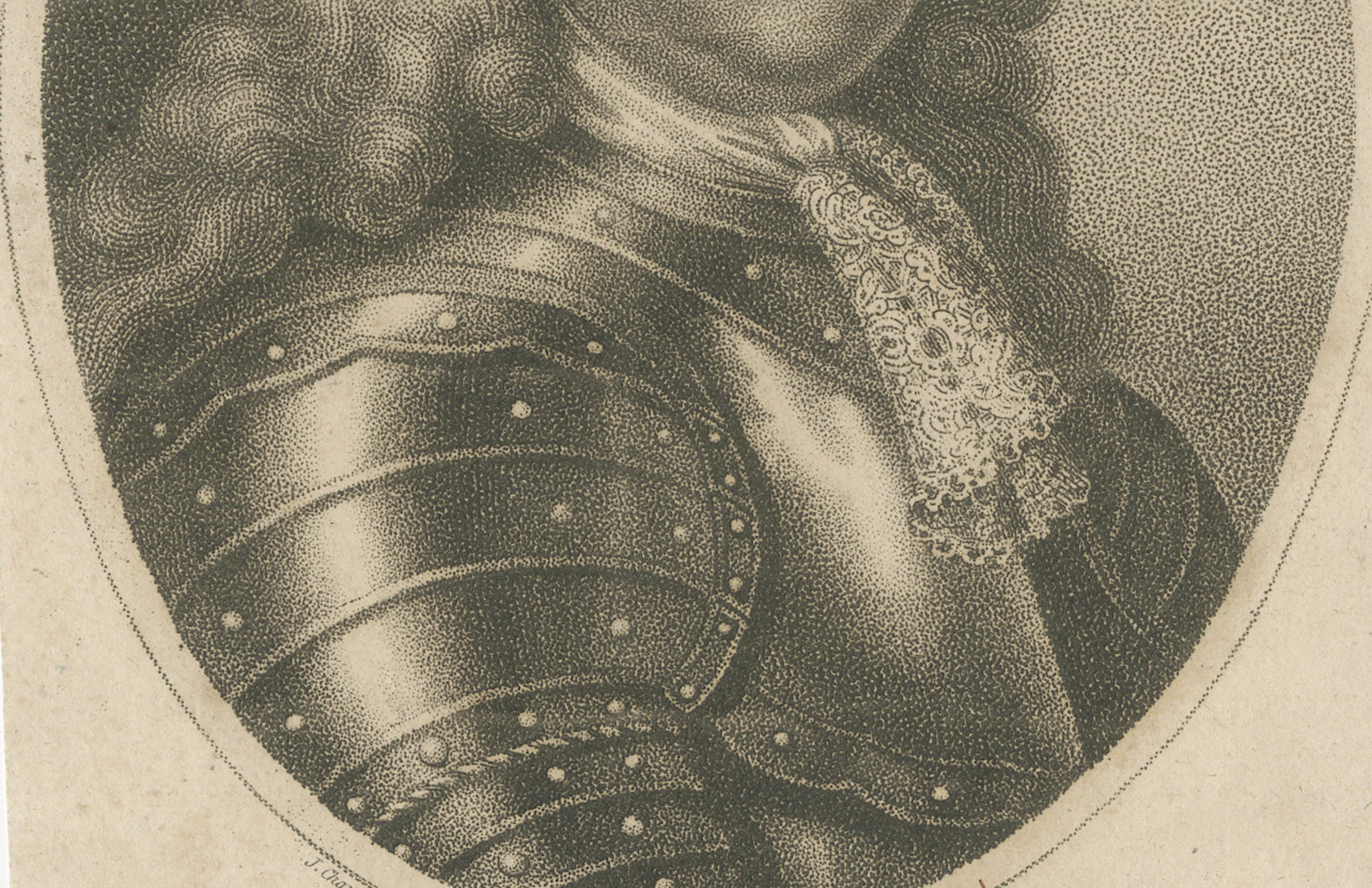 Small Portrait Engraving of Godert de Ginkell, Earl of Athlone, 1812