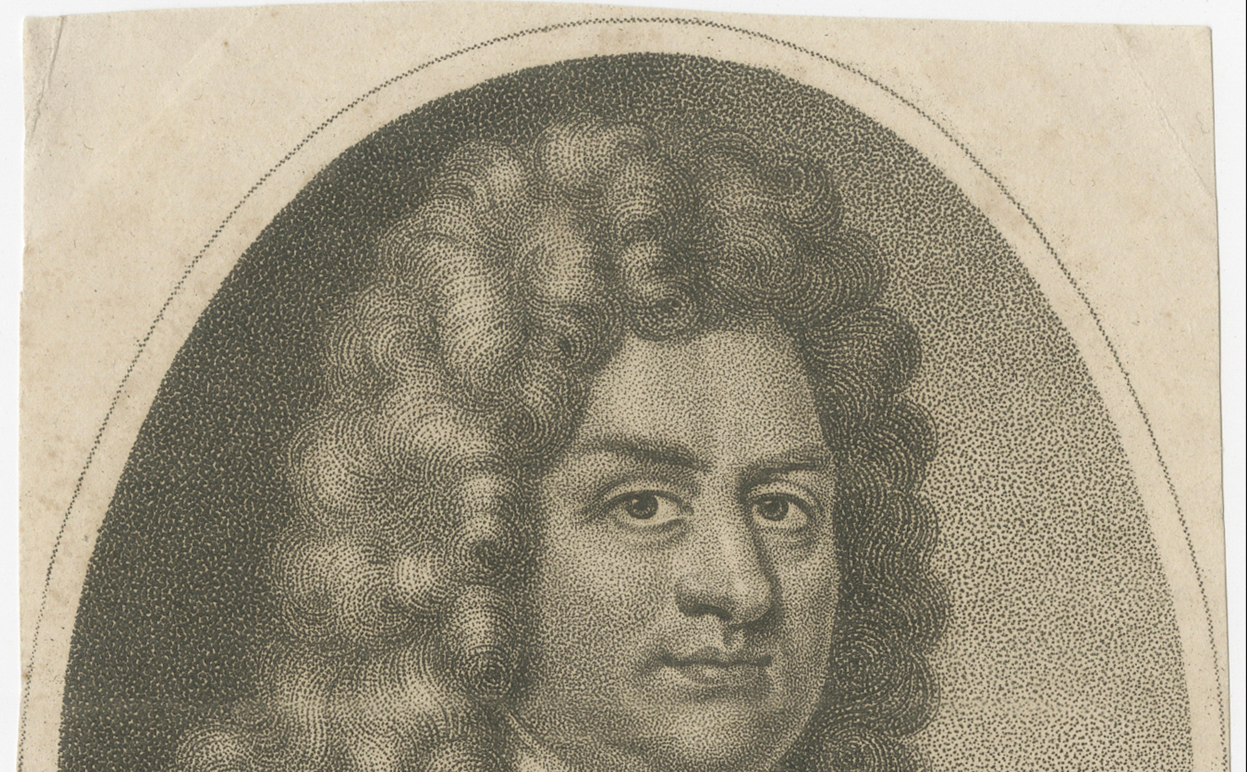 Small Portrait Engraving of Godert de Ginkell, Earl of Athlone, 1812