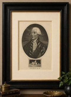 Small Portrait Engraving of King George III, British Royal Portrait, 1804
