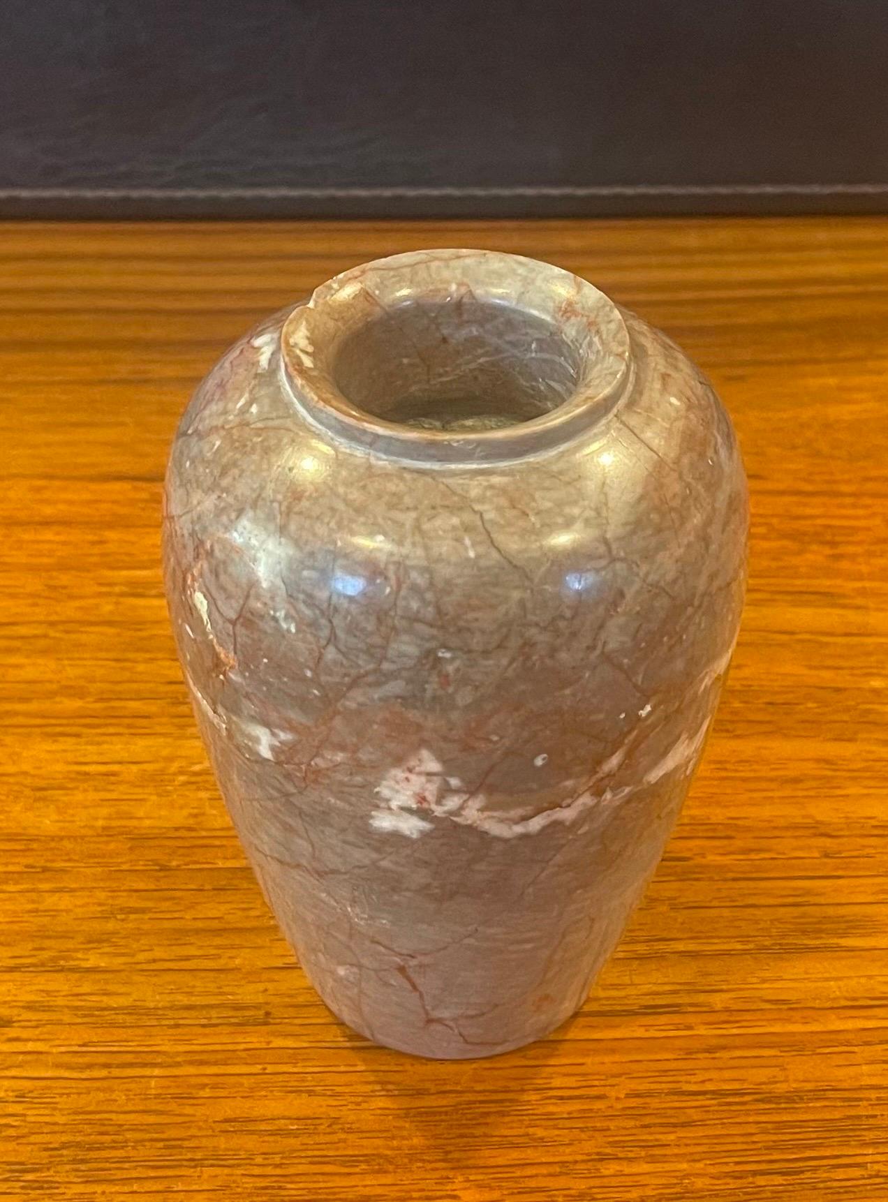20th Century Small Post-Modern Italian Marble Vase For Sale