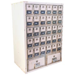 Vintage Small Post Office Box Unit