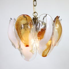 Small Postmodern Murano Pendant Light by La Murrina