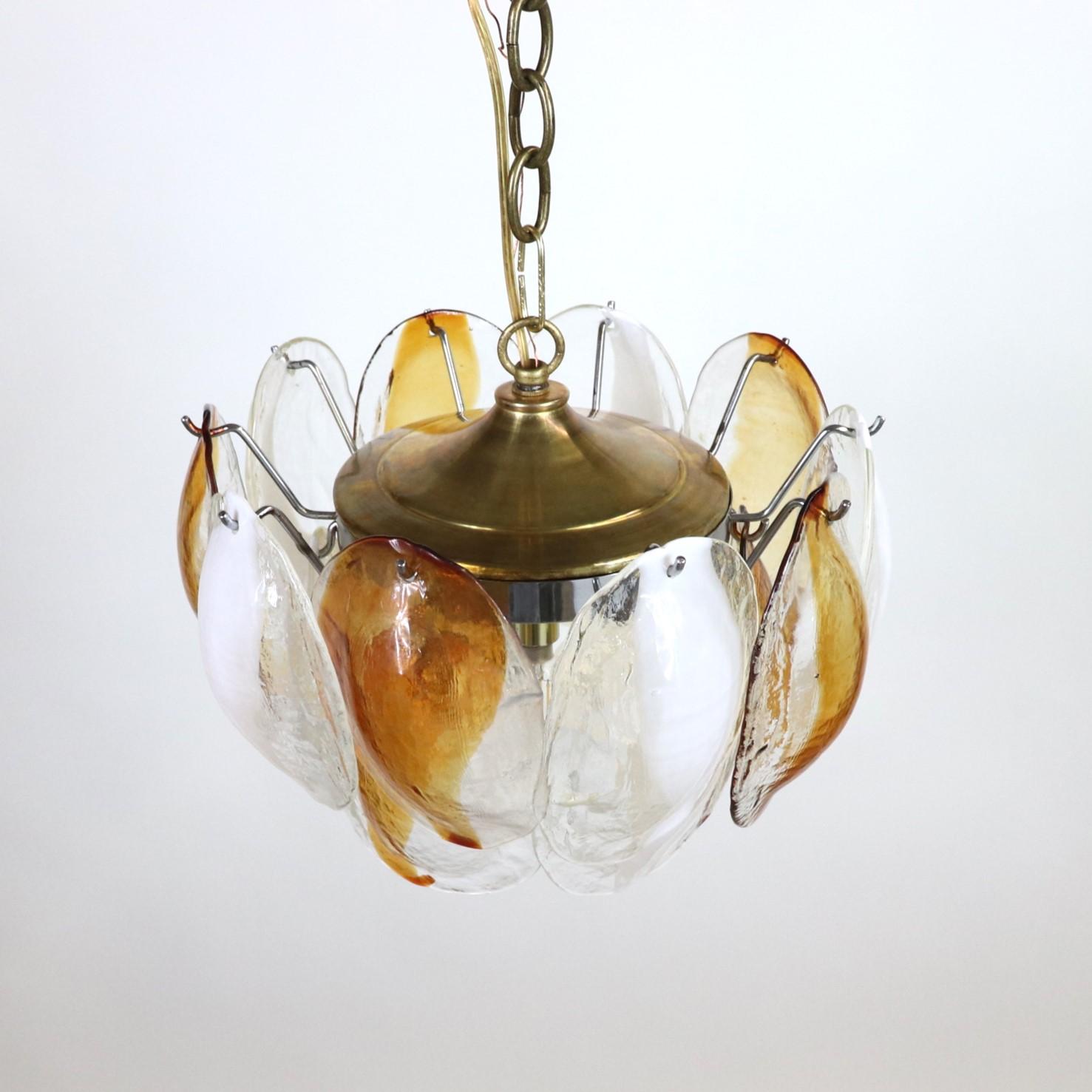 italien Petite suspension postmoderne de Murano par La Murrina en vente