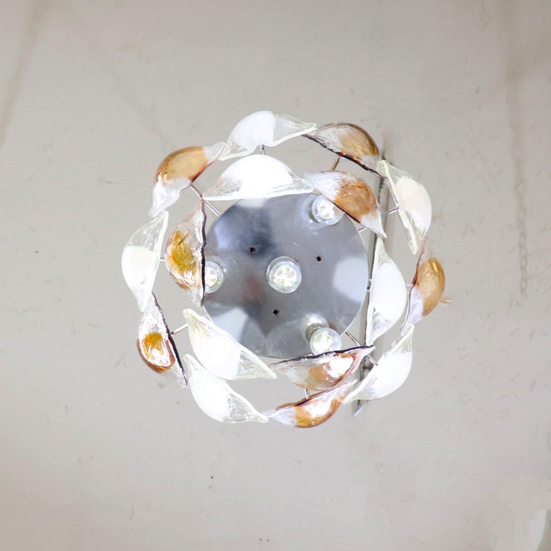 20ième siècle Petite suspension postmoderne de Murano par La Murrina en vente