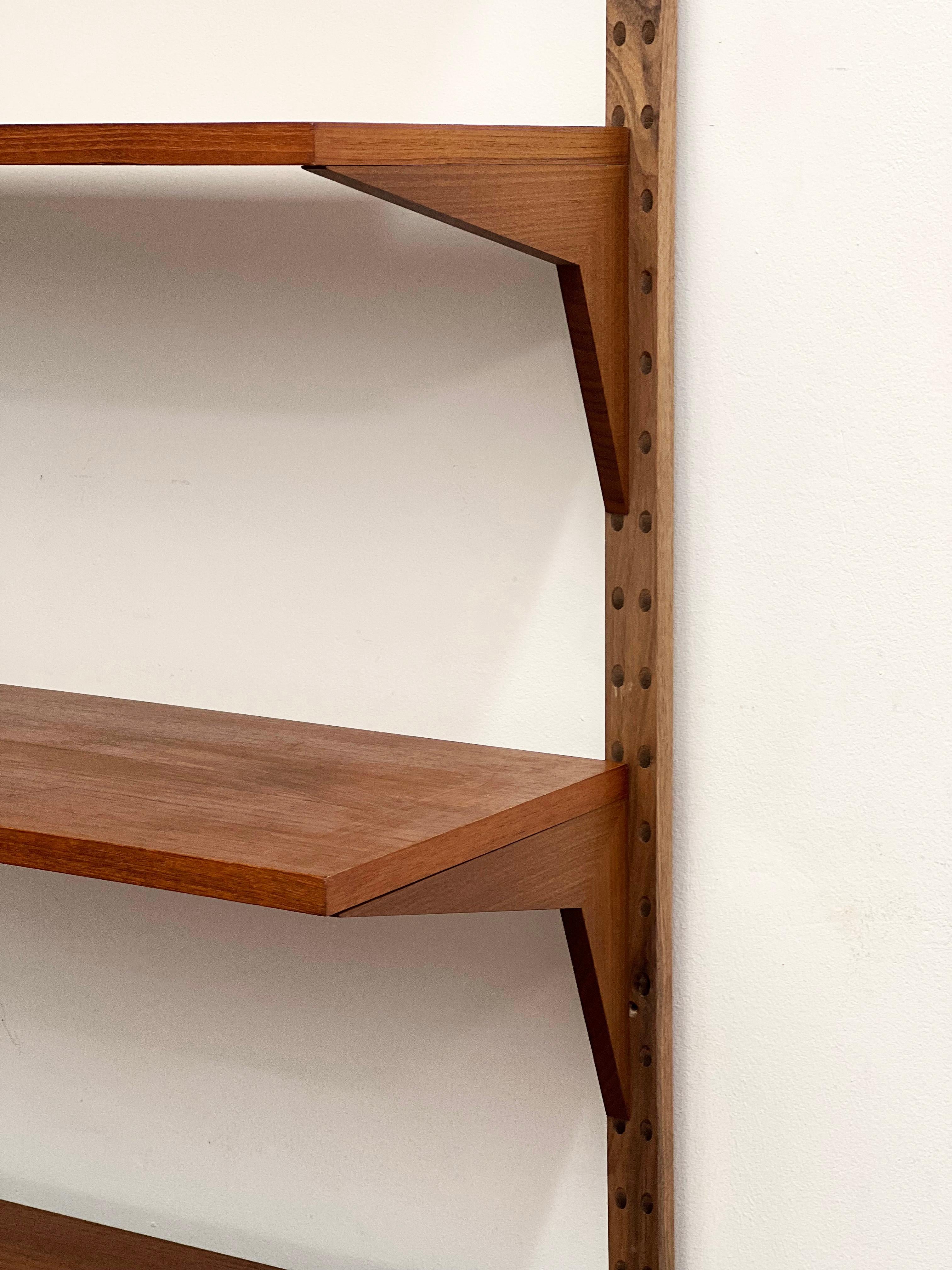 Mid-20th Century Small Poul Cadovius Wall Unit, Mid-Century Shelf Royal System, Denmark For Sale