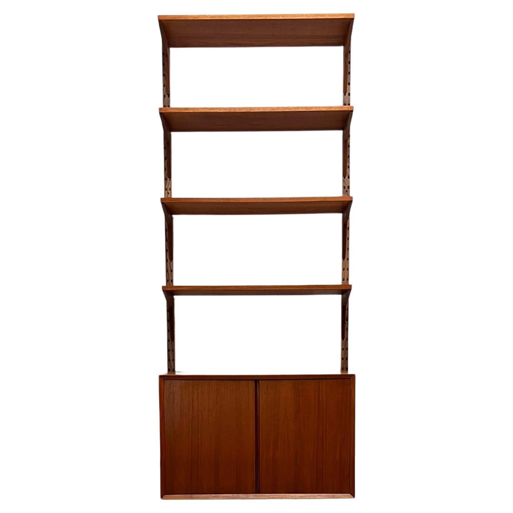 Small Poul Cadovius Wall Unit, Mid-Century Shelf Royal System, Denmark For Sale