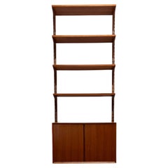 Retro Small Poul Cadovius Wall Unit, Mid-Century Shelf Royal System, Denmark