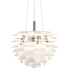 Small Poul Henningsen 'PH Artichoke' Chandelier for Louis Poulsen in White