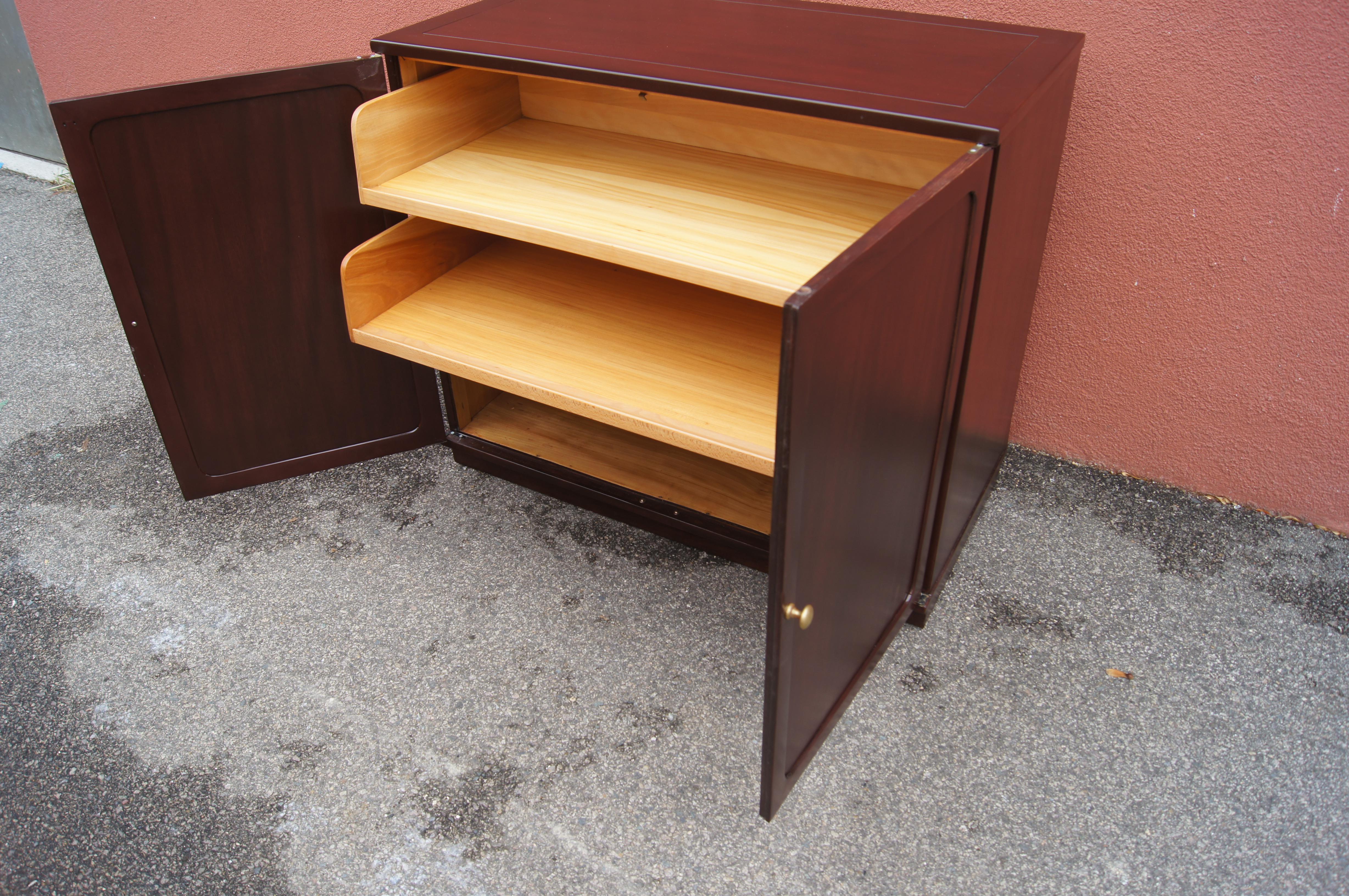 American Small Mahogany Precedent Cabinet by Drexel For Sale