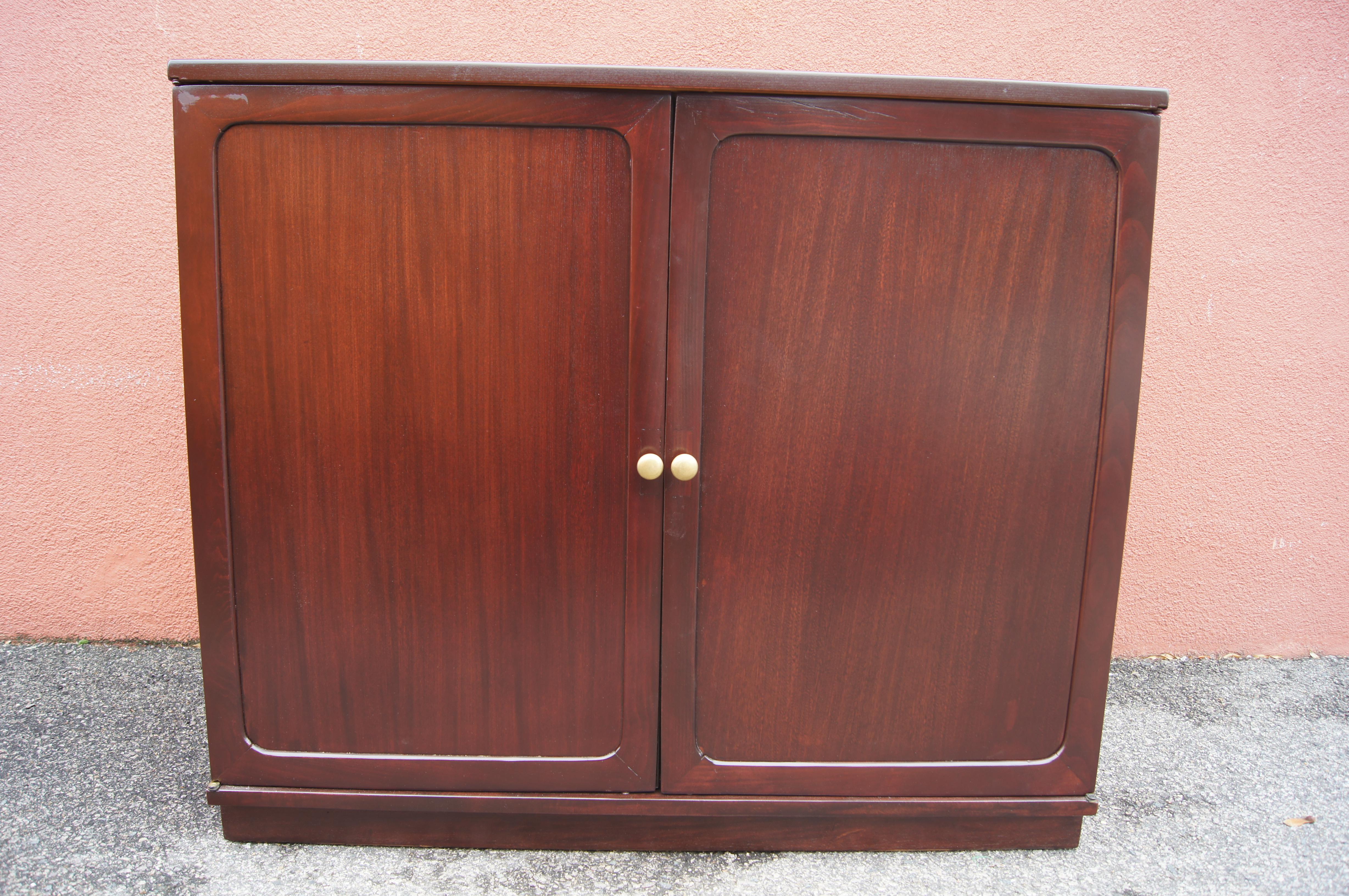 Mid-Century Modern Small Mahogany Precedent Cabinet by Drexel For Sale