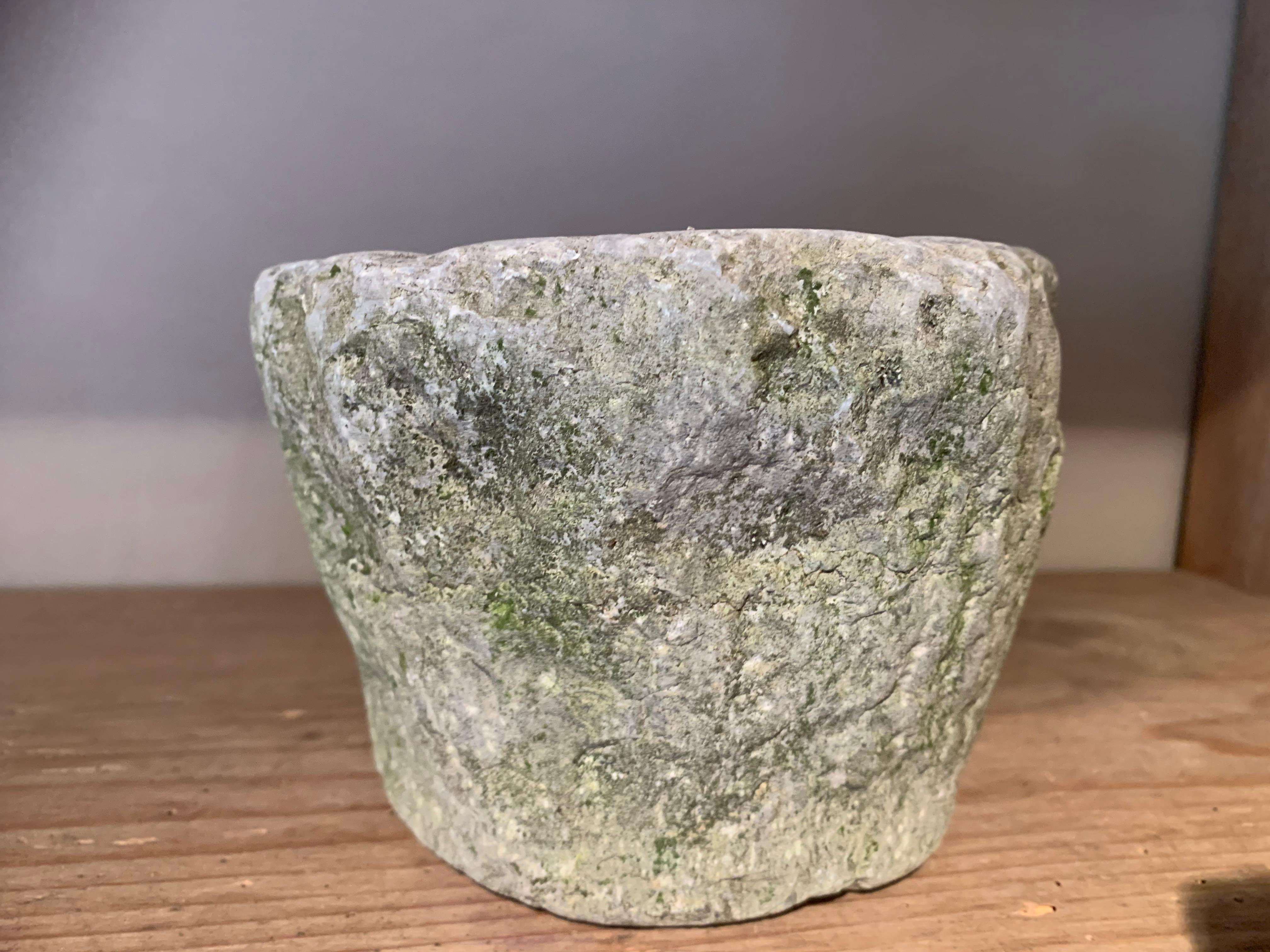 Hand-Carved Small Primtive Mortar For Sale