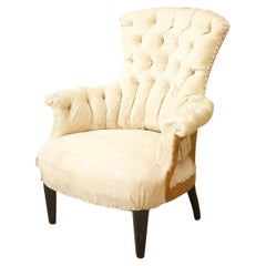 Small Proportioned French Armchair with Buttoned Back