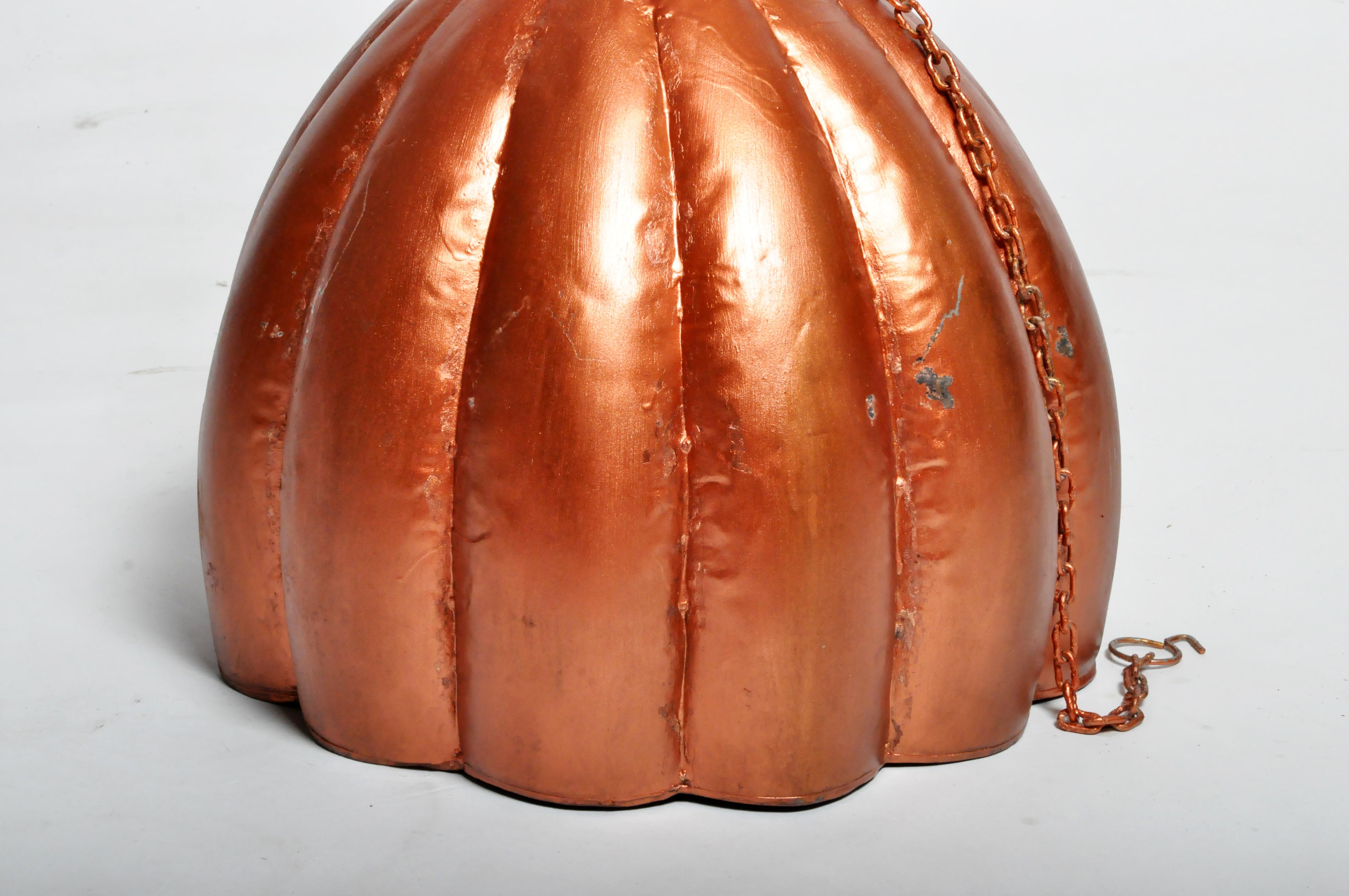 Contemporary Small Pumpkin Shaped Hanging Lamps