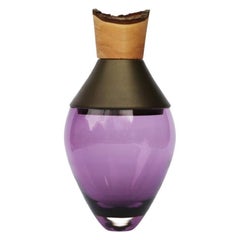 Small Purple and Brass Patina India Vessel I, Pia Wüstenberg