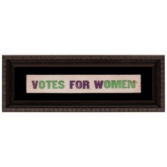 Small Purple and Green Votes for Women Banner