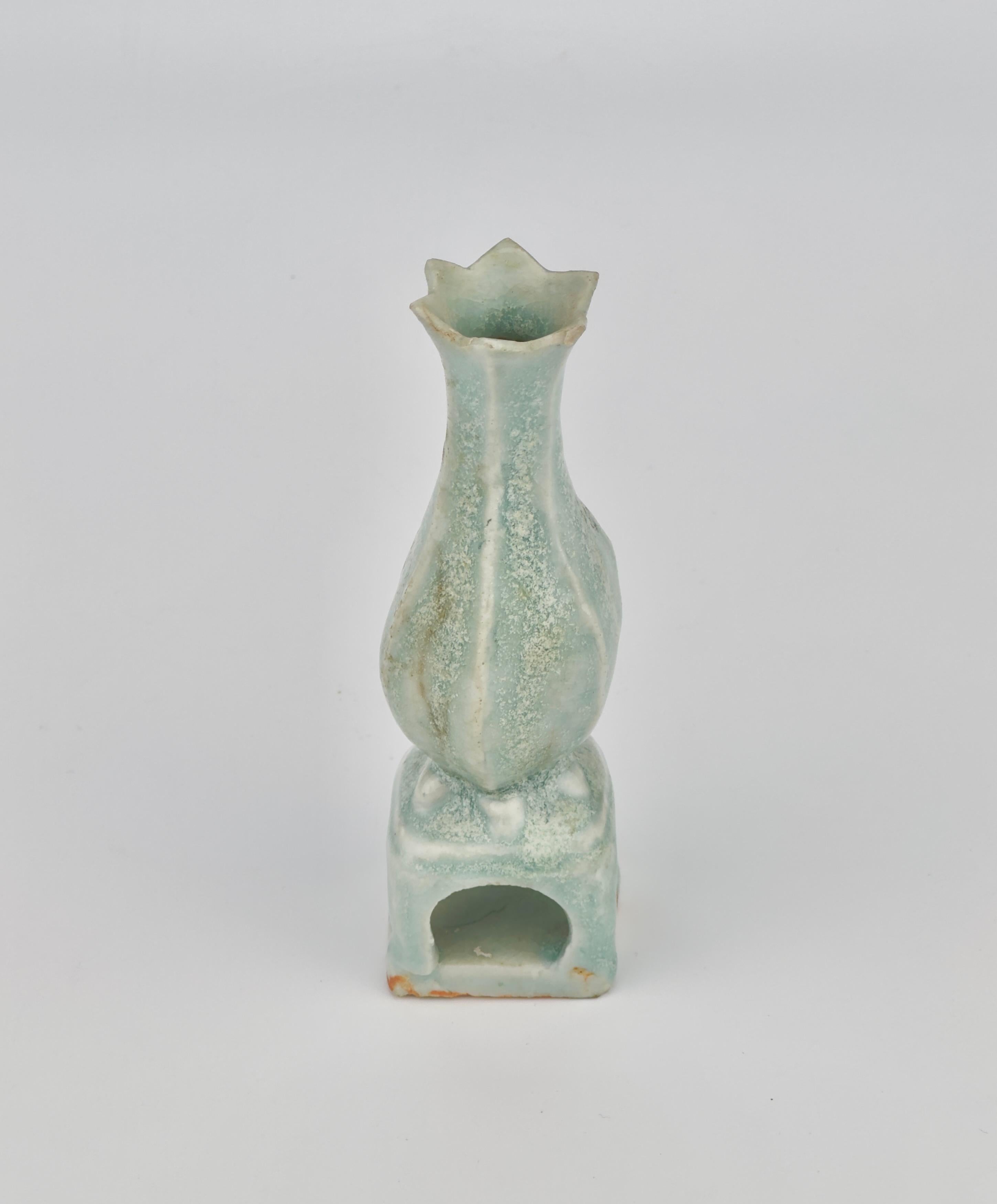 18th Century and Earlier Small Qingbai Pear-Shaped Vase, Song-Yuan Dynasty(13-14th century) For Sale