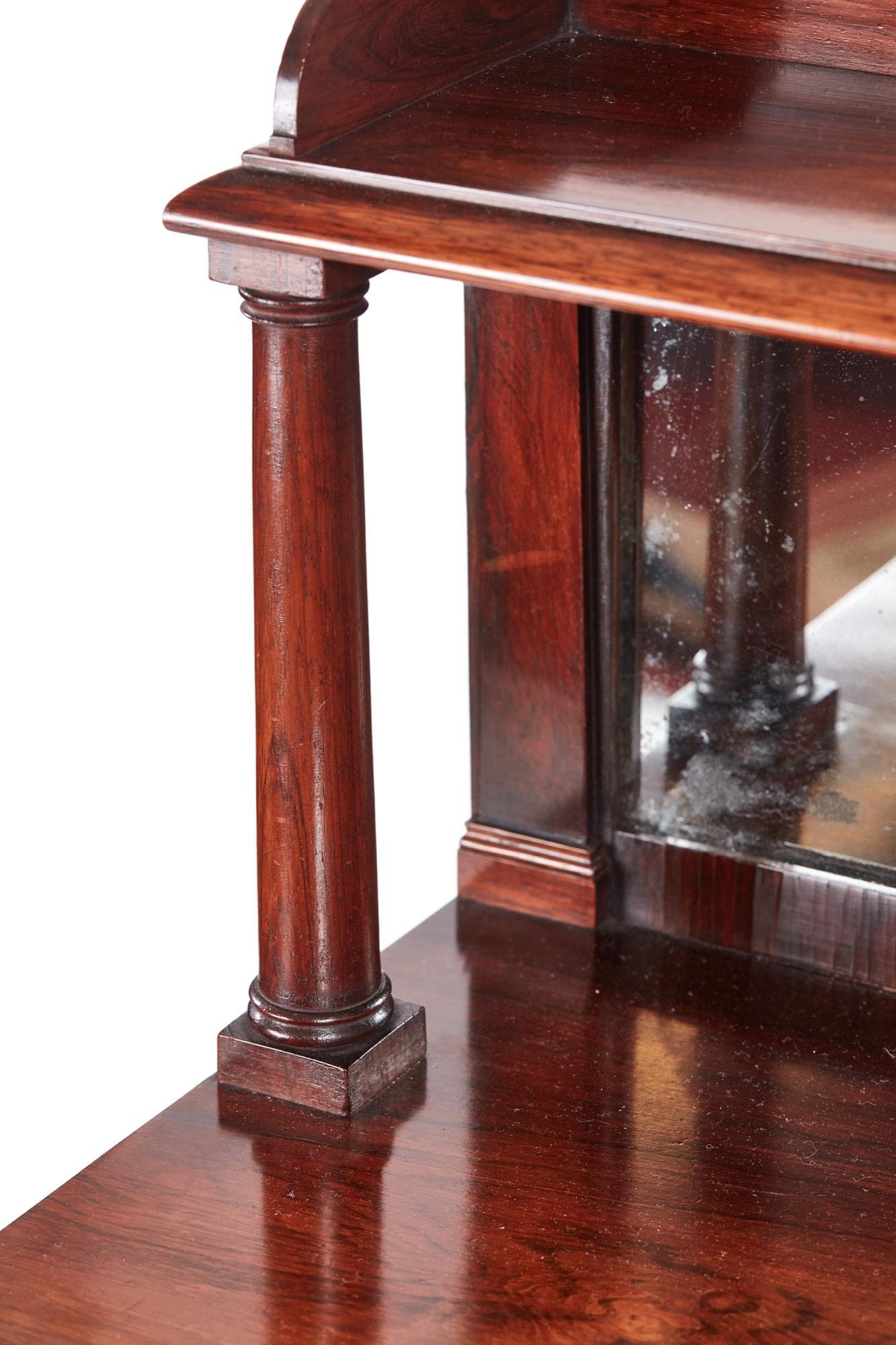 Small Quality Antique William IV Rosewood Chiffonier In Excellent Condition In Suffolk, GB