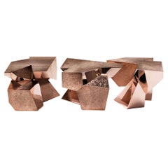 Small Quartz Low Table Set of Three