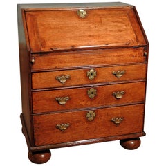 Small Queen Anne Oak Bureau, circa 1705