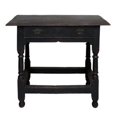Small Queen Anne Period Painted Side Table, circa 1710