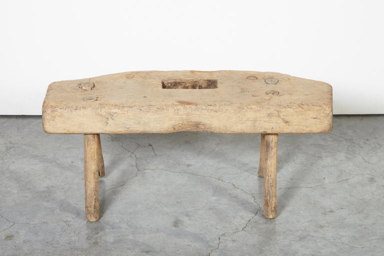 Small Quirky Primitive Stool 2
