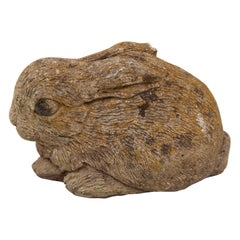 Vintage Small Rabbit with Painted Eyes