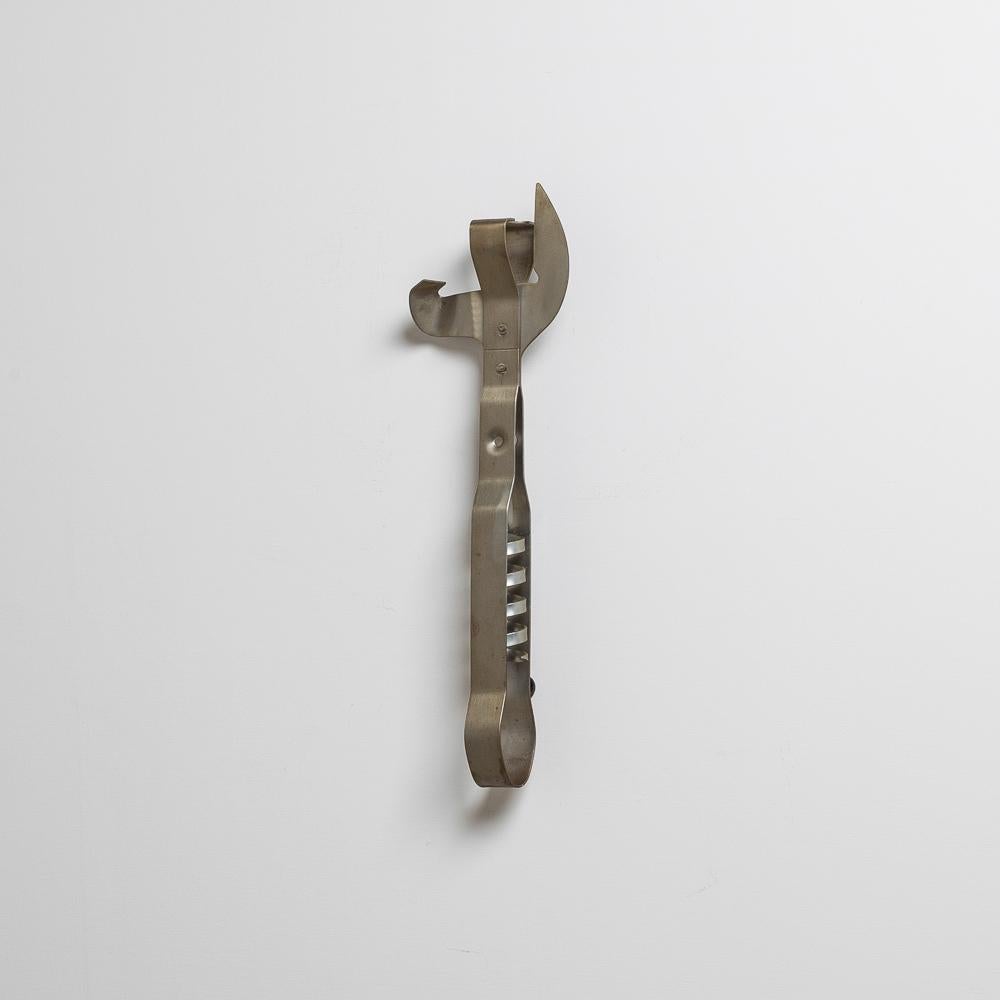 Late 20th Century Small Rare Can Opener Wall Sculpture by Curtis Jere, 1979 For Sale