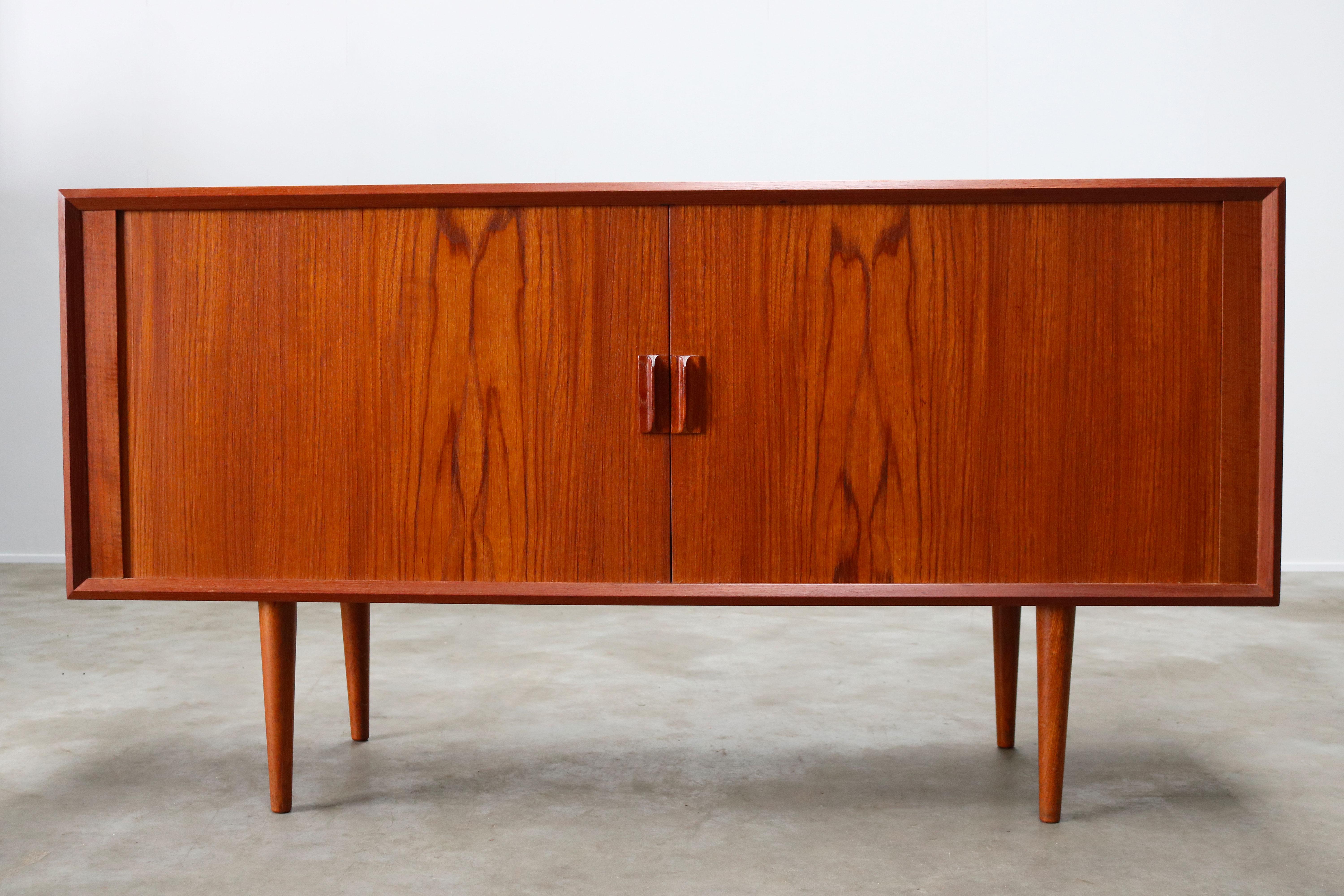 Mid-Century Modern Small Rare Danish Sideboard / Credenza by Svend Aage Madsen for Faarup 1950 Teak