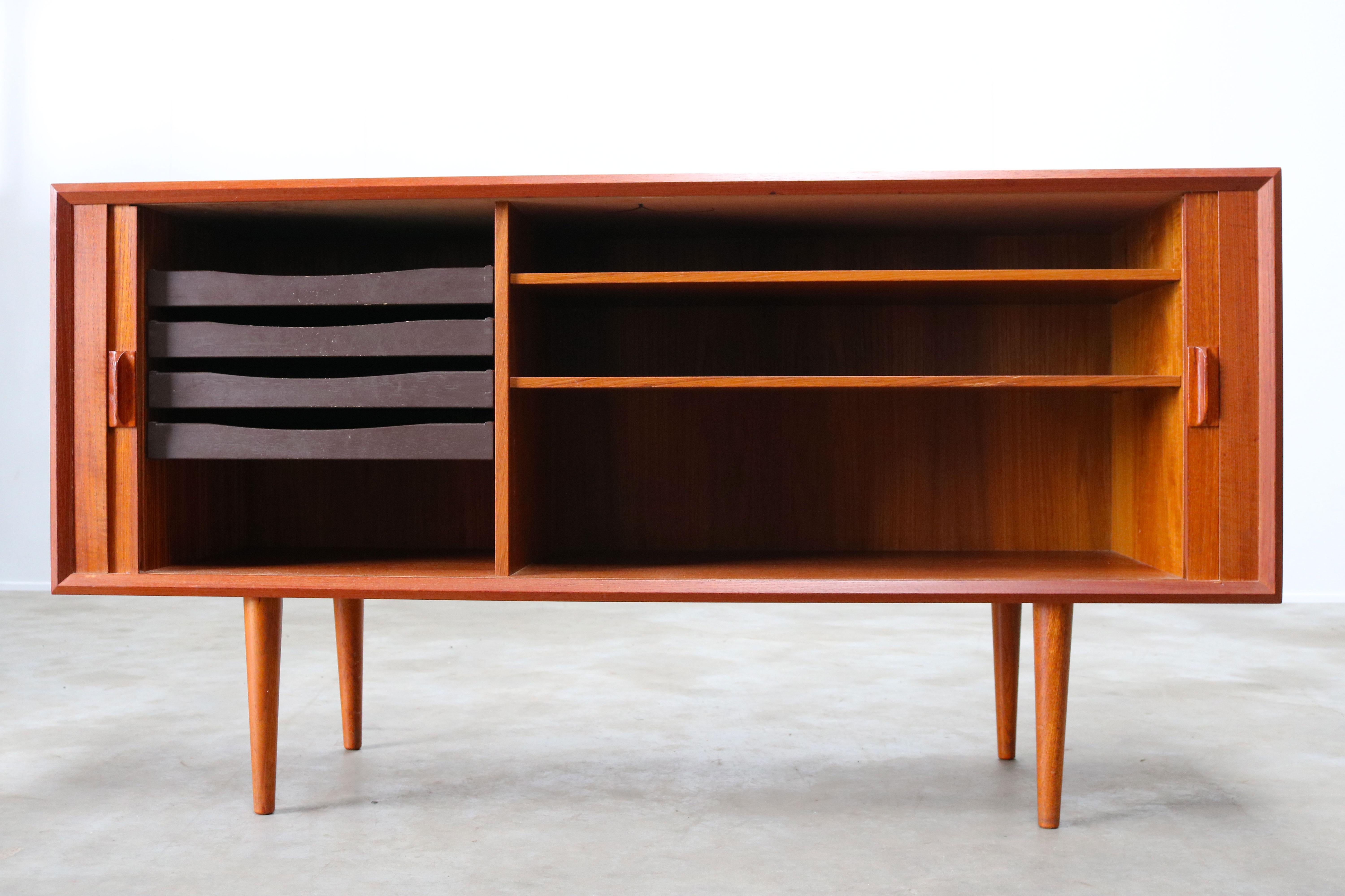 Small Rare Danish Sideboard / Credenza by Svend Aage Madsen for Faarup 1950 Teak 1