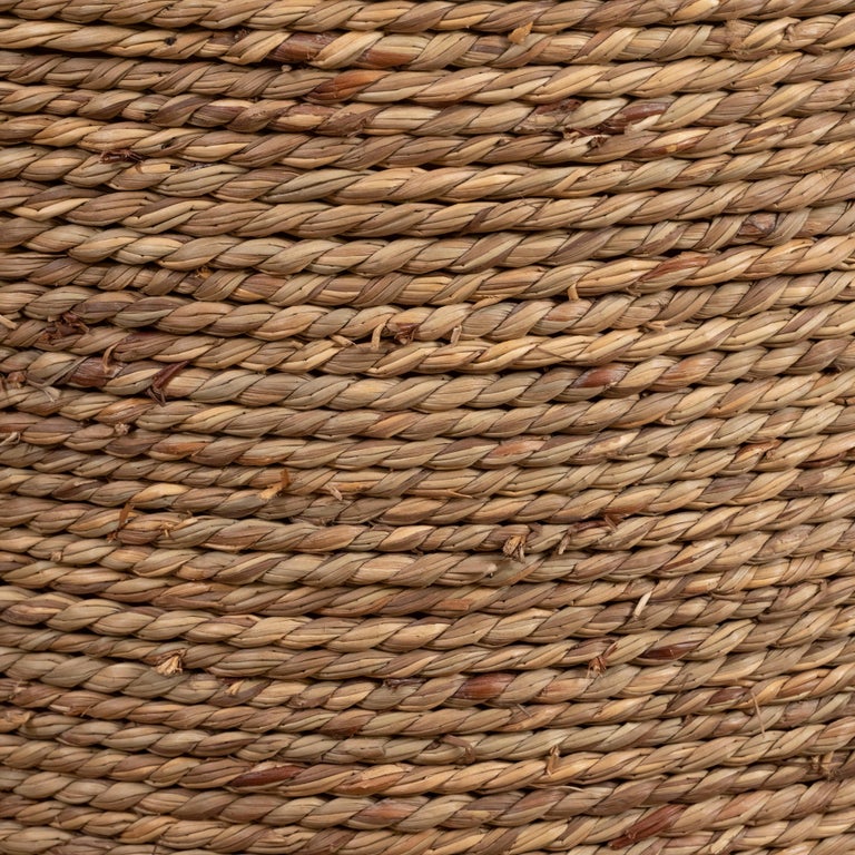 Small Rattan Wrapped Side Table at 1stDibs