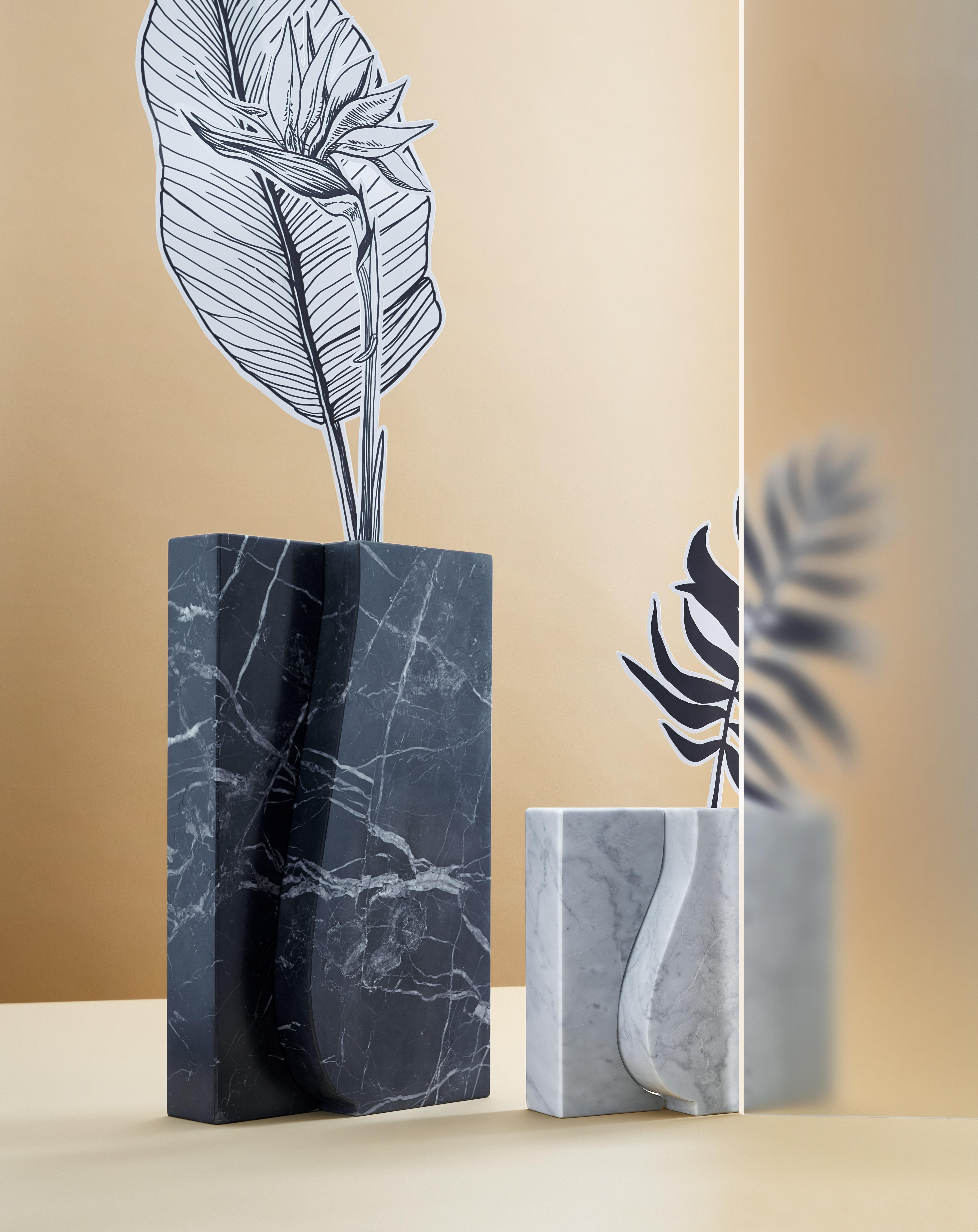 Small Recisi Marble Vase, Moreno Ratti 1