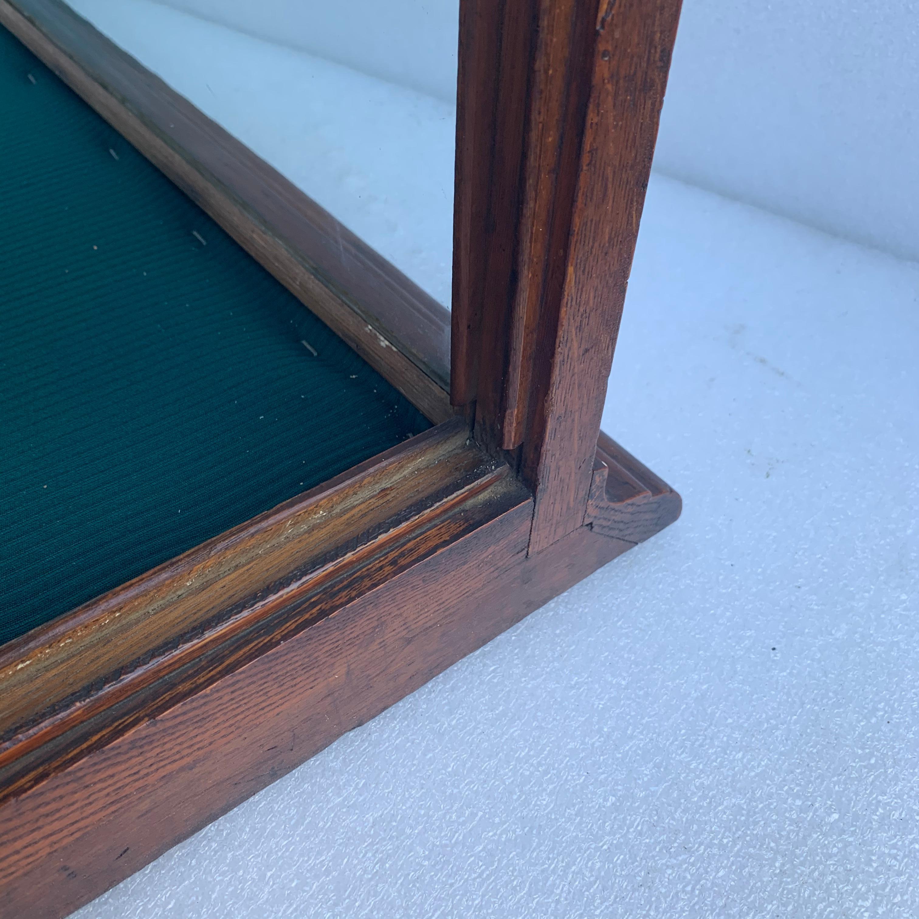 Small Rectangular Mahogany And Glass Table Display Case 9