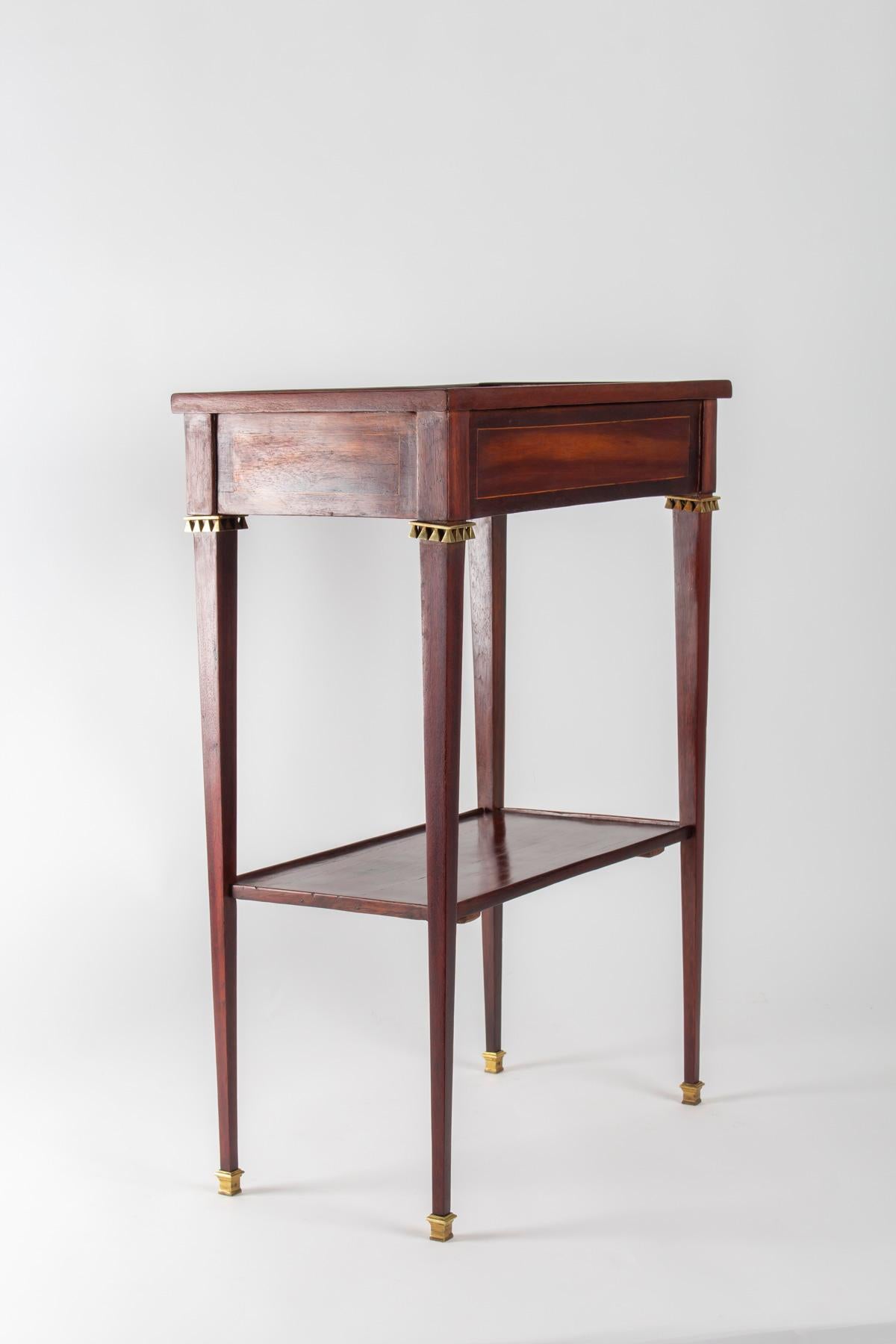 Wood Small Rectangular Table, Louis XVI, Rosewood and Rosewood