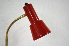 Small Red Table Lamp, 1950s