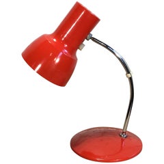 Small Red Table Lamp by Josef Hurka for Napako, 1960s