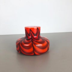 Vintage Pop Art Opal Florenz Vase Design 1970er Jahre, Italien, Nr. 2, rot