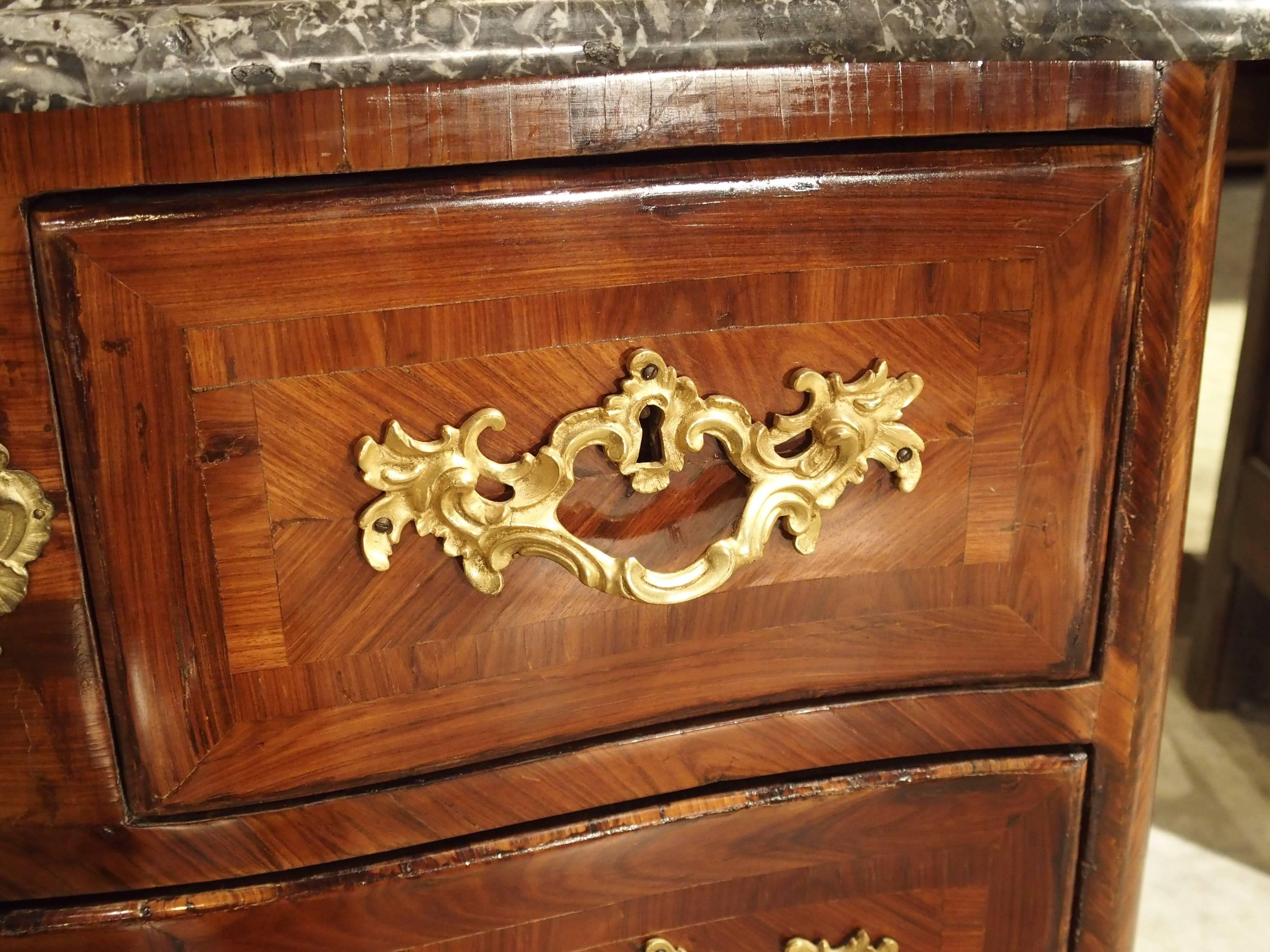 Small Regence Parquetry Commode from France, circa 1715 13