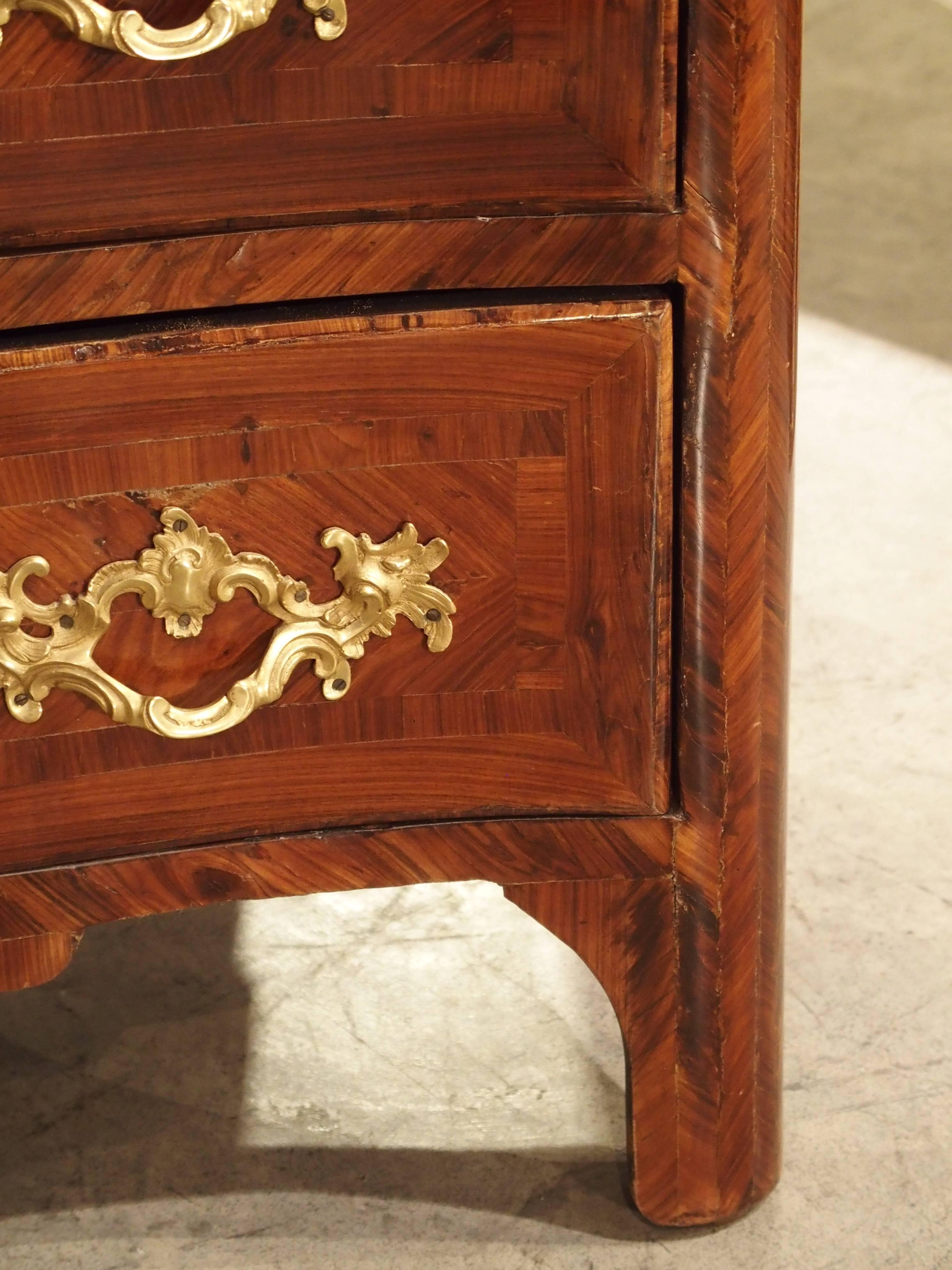 French Small Regence Parquetry Commode from France, circa 1715