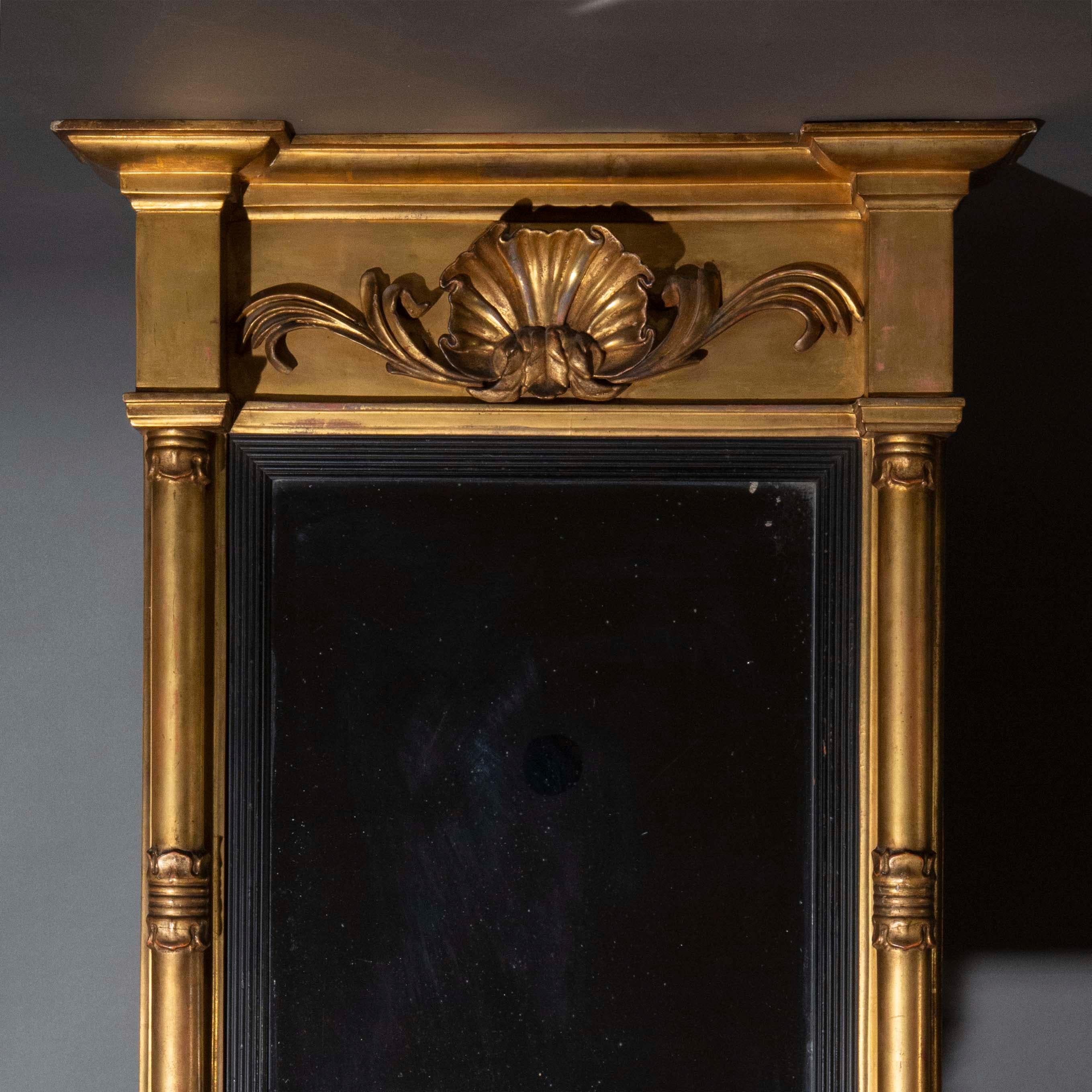 Frühes 19. Jahrhundert Giltwood Pier Mirror im Angebot 6