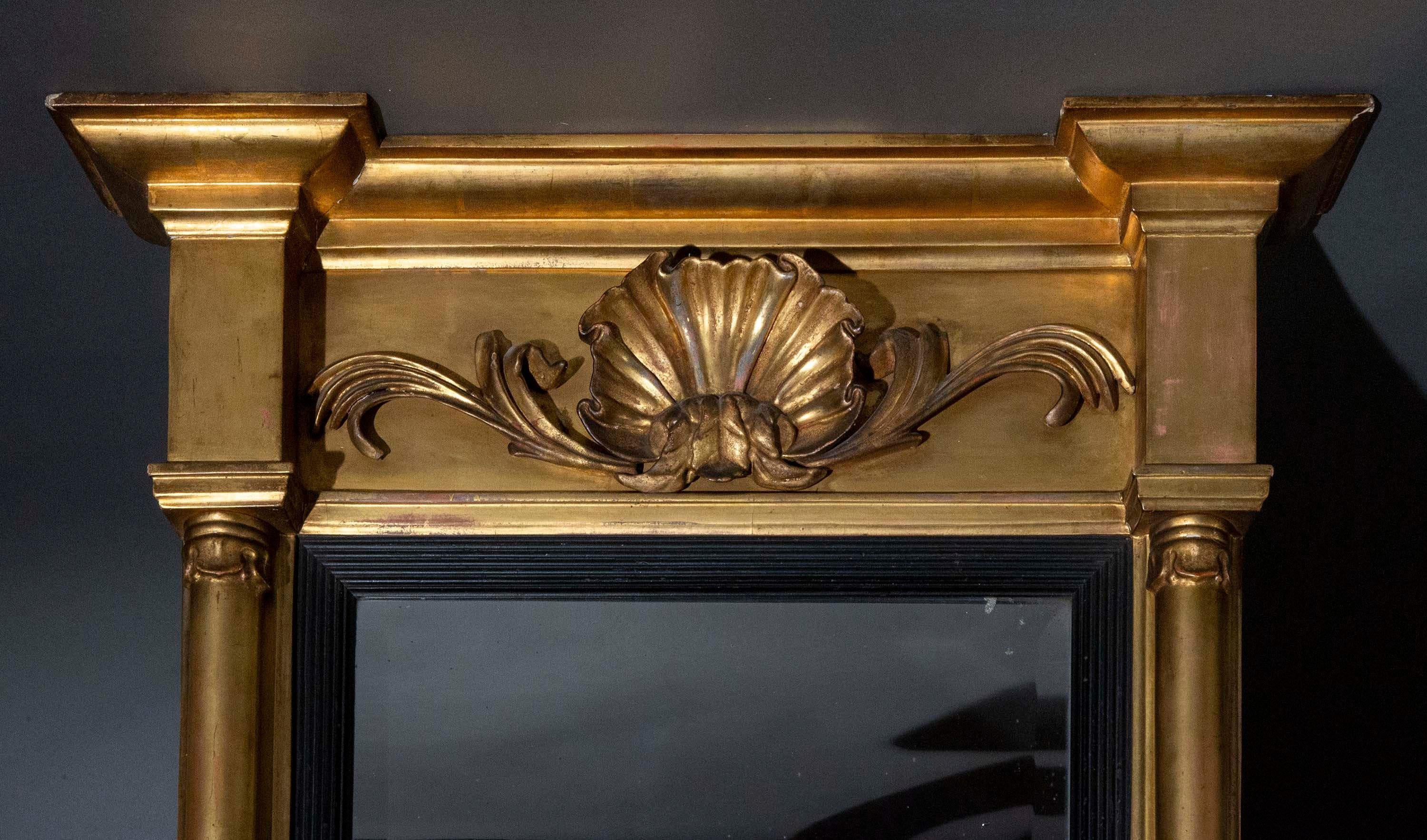 Frühes 19. Jahrhundert Giltwood Pier Mirror im Angebot 2