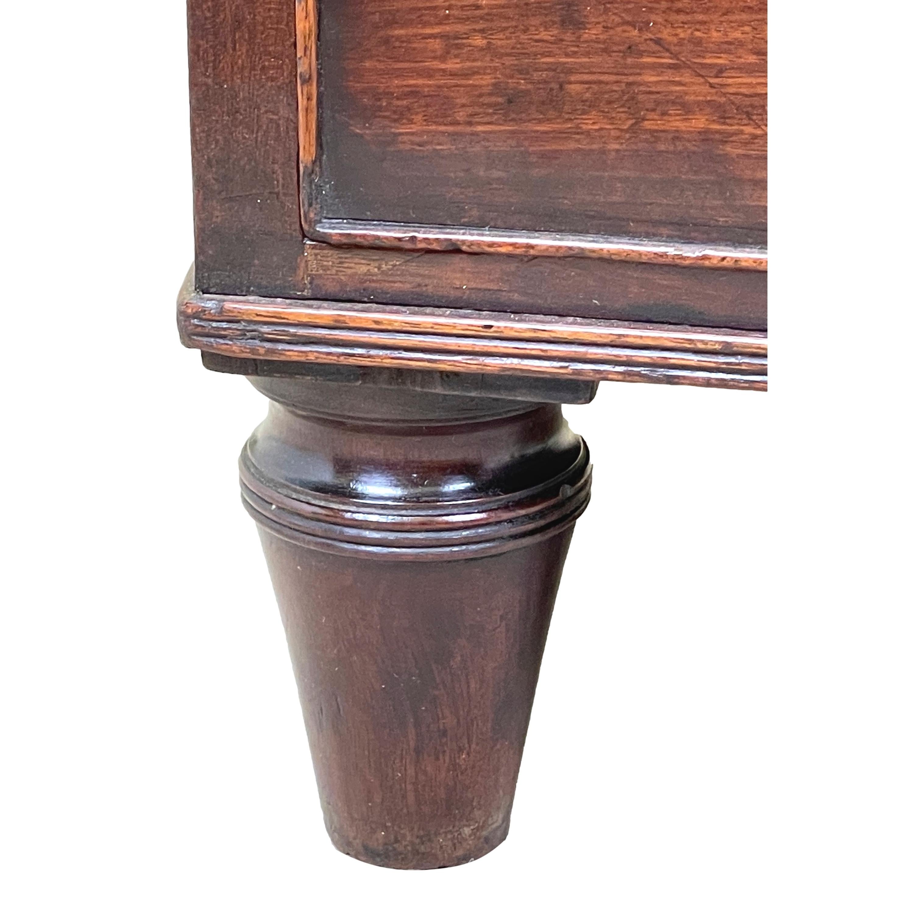 Small Regency Mahogany Bow Chest For Sale 2