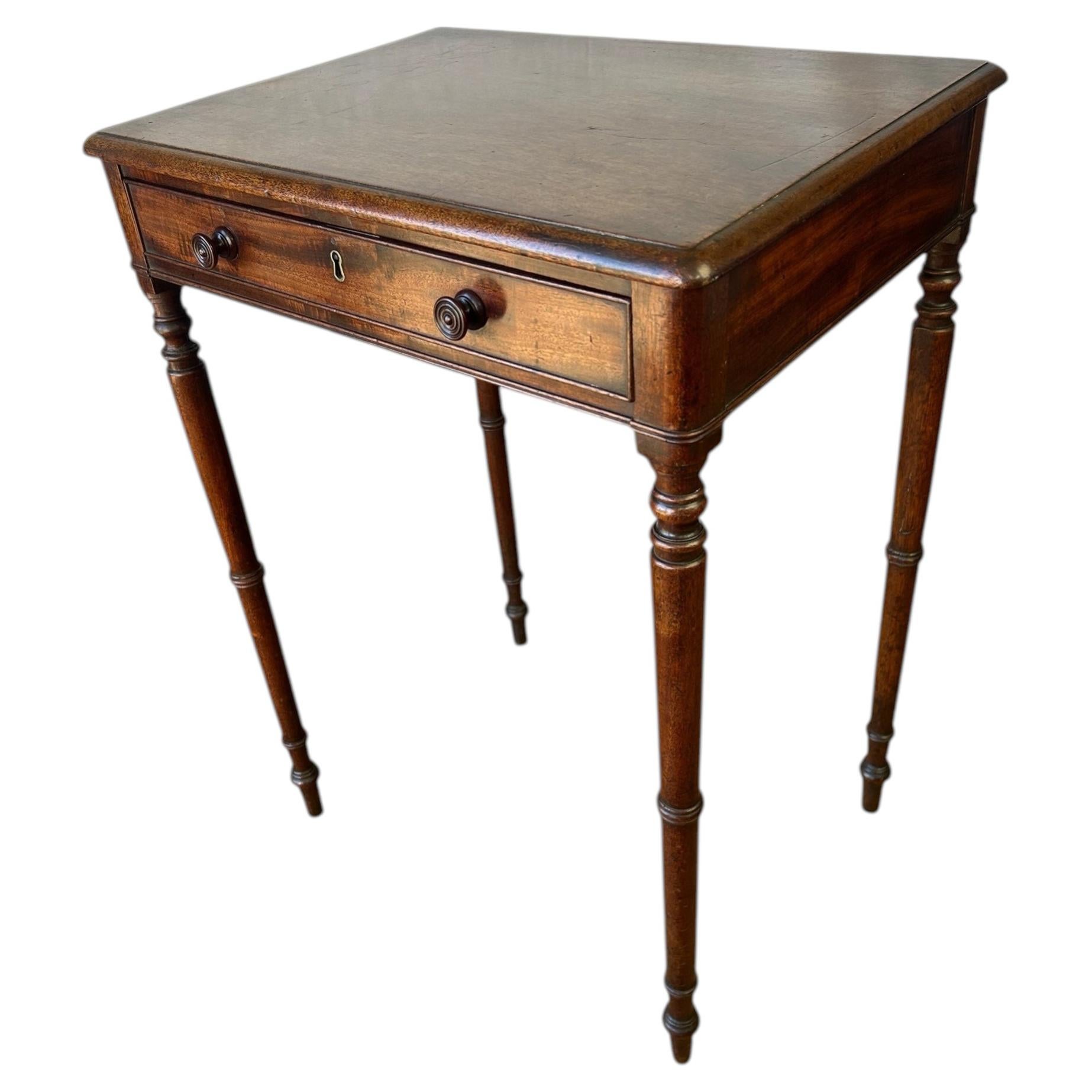 Small Regency Mahogany Side Table