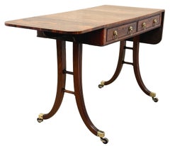 Small Regency Rosewood Sofa Table Early 19th Century
