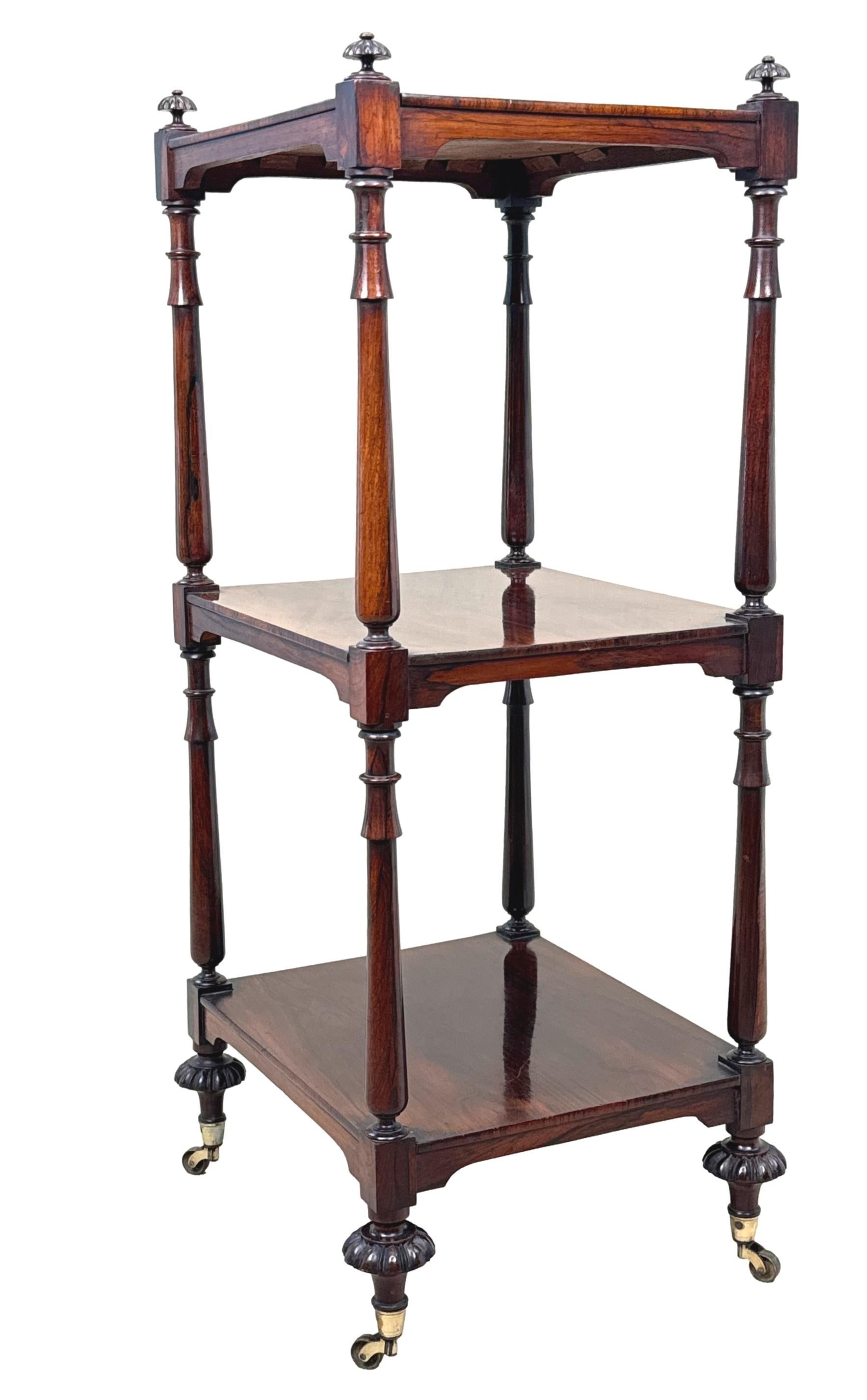 Small Regency Rosewood Whatnot For Sale 6