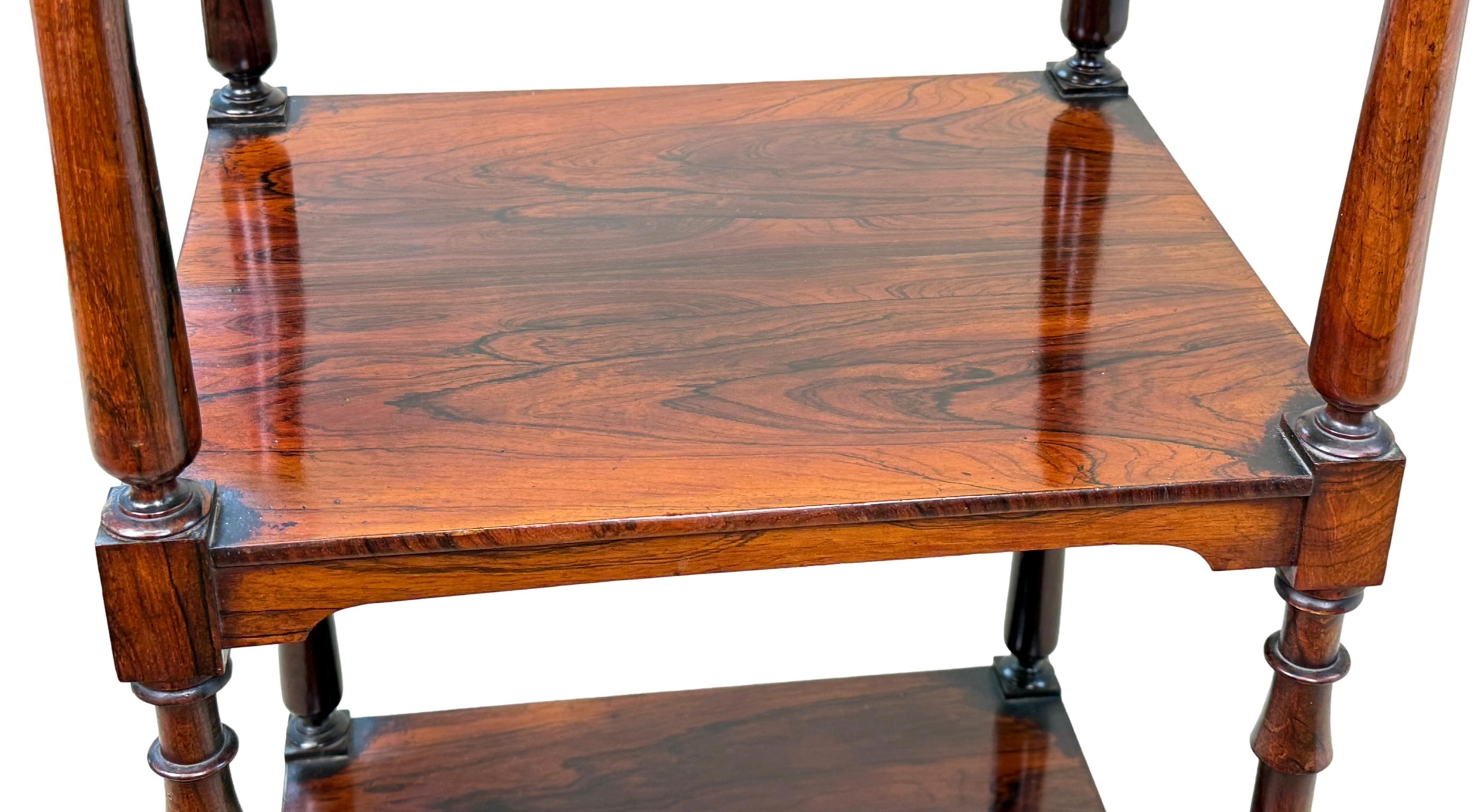 Small Regency Rosewood Whatnot For Sale 2