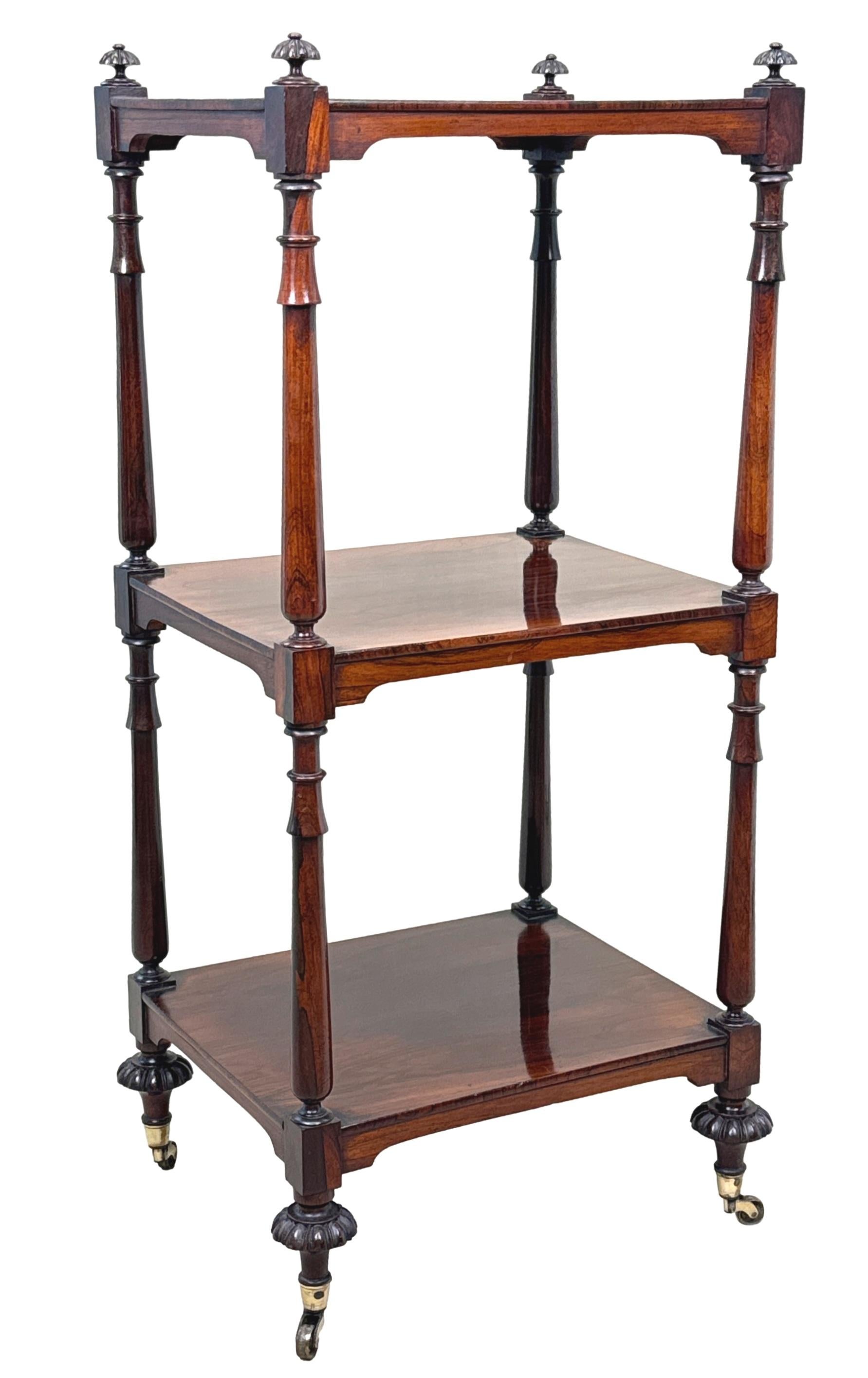 Small Regency Rosewood Whatnot For Sale 3