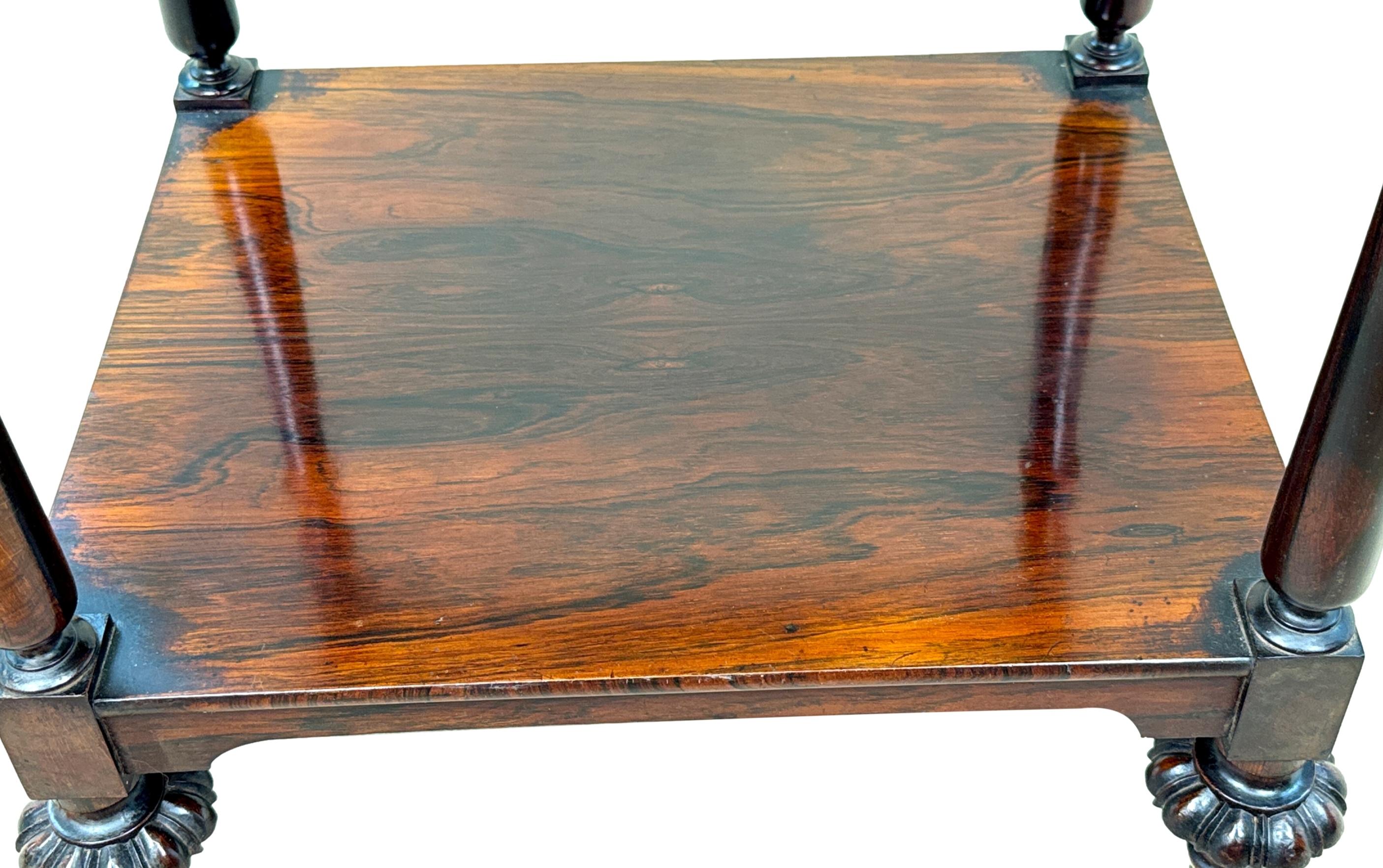 Small Regency Rosewood Whatnot For Sale 4