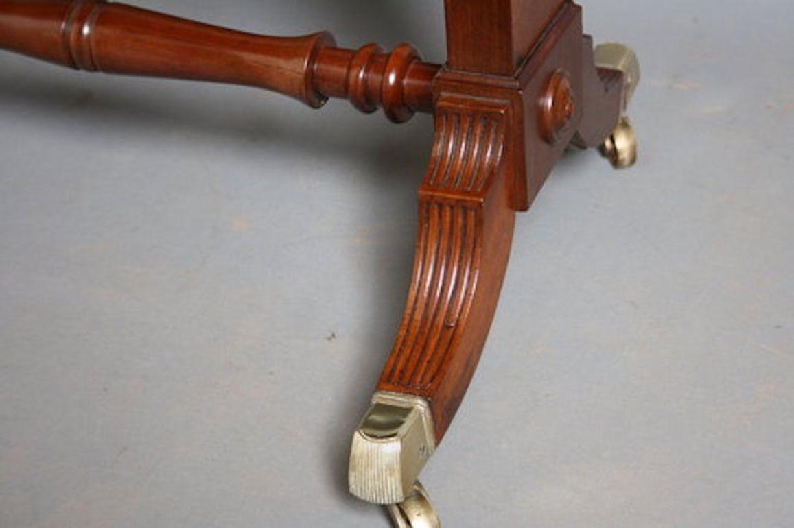 19th Century Small Regency Sofa Table in Mahogany For Sale